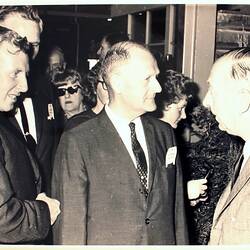 Photograph - Massey Ferguson, Premier Bolte & HP Weber at the Official Opening of the Sunshine Foundry, Sunshine, Victoria, 1967