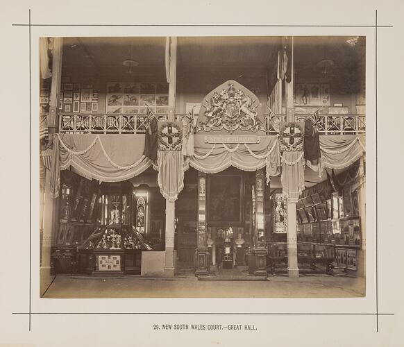 New South Wales Court, Great Hall, Exhibition Building, 1880-1881