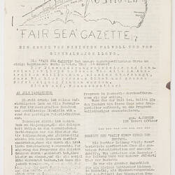 Newspaper - Fair Sea Gazette (August 13, 1949)