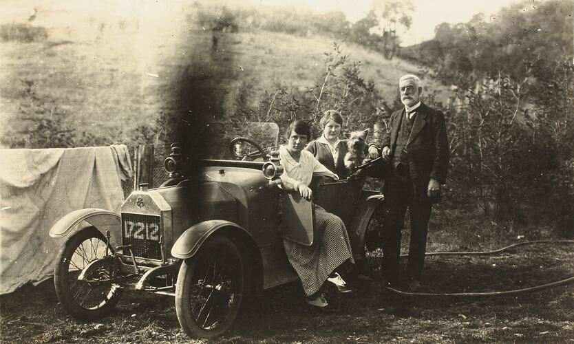 Postcard - Motorcar with Passengers, Victoria, 1910s