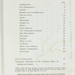 Booklet - Australia, A Guide for Newcomers, 1961