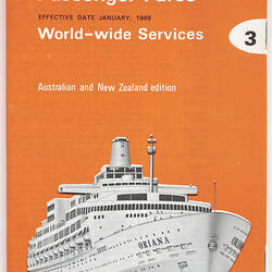 Brochure - P&O Line, Passenger Fares, World-wide Services