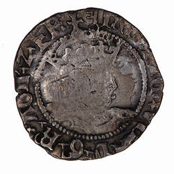 Coin - 1/2 Groat, Henry VIII, England, Great Britain, 1531 - 1544 (Obverse)