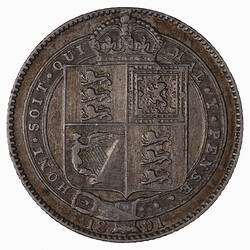 Coin - Shilling, Queen Victoria, Great Britain, 1891 (Reverse)