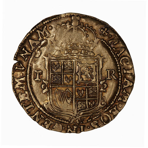 Coin - Unite, James I, England, Great Britain, 1613 (Reverse)