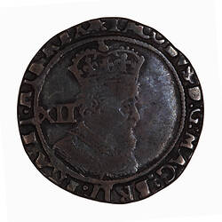 Coin - Shilling, James I, England, Great Britain, 1611-1612 (Obverse)