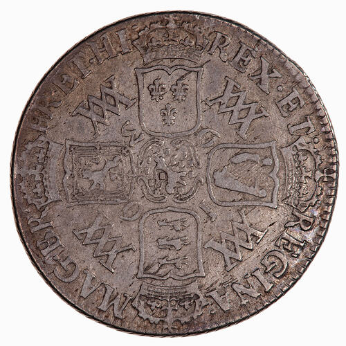 Coin - 1 Shilling, William & Mary, Great Britain, 1693