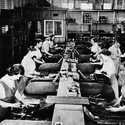 Photograph - Female Workers in Core Shop, Sunshine, Victoria,  Feb 1940