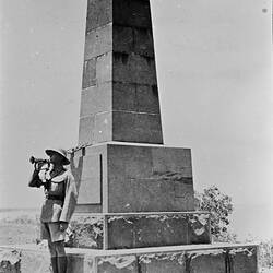 Negative - Gunner Dance Sounding the Last Post, Armistice Day, Darwin, Northern Territory, Nov 1933