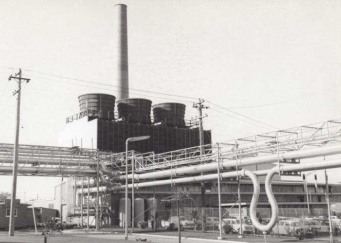 Photograph - Kodak Australasia Pty Ltd, Power House, Building 11, & Gantry System, Kodak Factory, Coburg, circa 1961