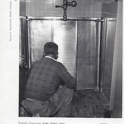 Photograph - Kodak, 'Typical Stainless Steel Urinal Unit', Coburg, 1958