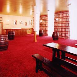 Photograph - Interior of Jika Jika Bar in Eastern Annexe, Royal Exhibition Building, Melbourne, circa 1983
