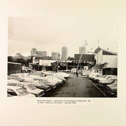 Photograph - Demolition of Royale Ballroom from North, Exhibition Building, Melbourne, 1979