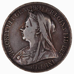 Coin - Crown, Queen Victoria, Great Britain, 1898 (Obverse)