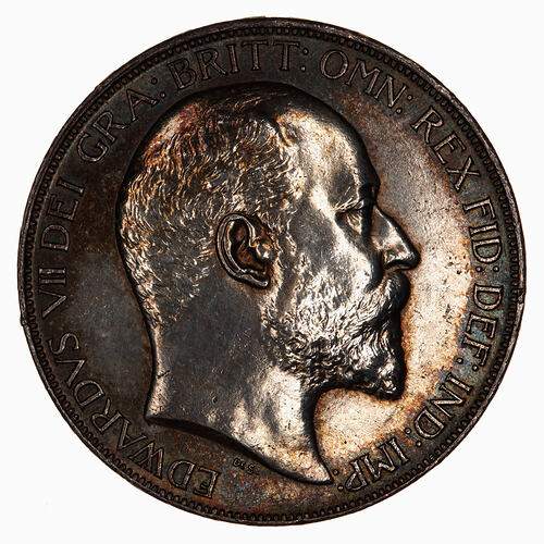 Coin - Crown, Edward VII, Great Britain, 1902 (Obverse)