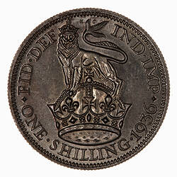 Coin - Shilling, George V, Great Britain, 1936 (Reverse)