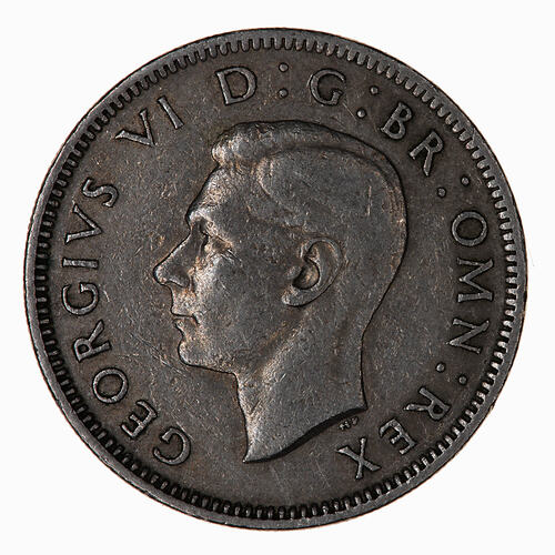 Coin - Shilling, George VI, Great Britain, 1950 (Obverse)