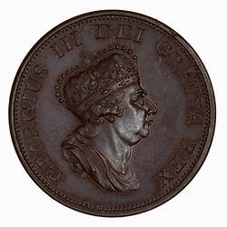 Pattern Coin - Halfpenny, George III, Great Britain, 1799 (Obverse)
