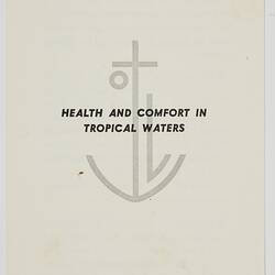 Leaflet - Health & Comfort in Tropical Waters, Orient Line