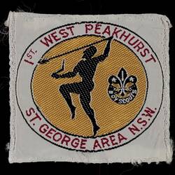 Badge - Boy Scouts, 1st West Peakhurst, St George Area, New South Wales, circa 1960s-1990s