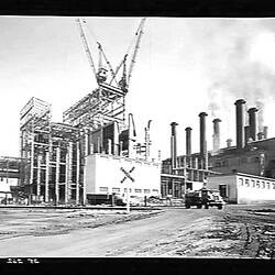 Negative - State Electricity Commission, Yallourn 'D' Power Station Construction, Victoria, 1956