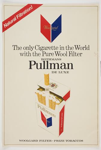 Sign - Rothmans 'Pullman' Cigarettes, circa 1970