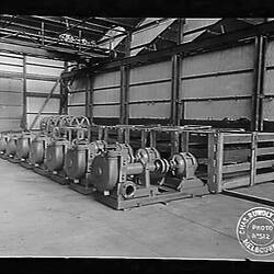 Glass Negative - Wilfrey Pumps for North Broken Hill Ltd, Chas Ruwolt Pty Ltd, 1931