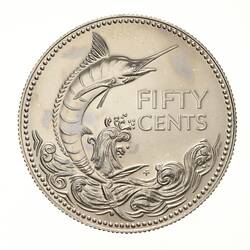 Coin - 50 Cents, Bahamas, 1976