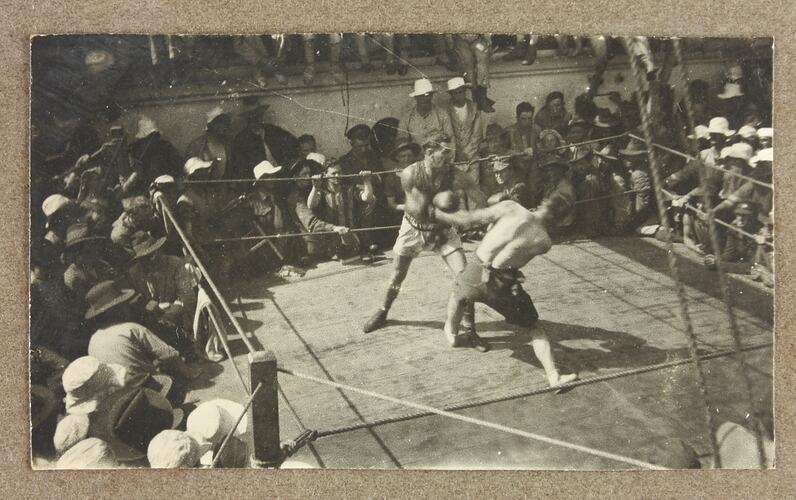 Photograph - Boxing, Driver Cyril Rose, World War I, 1916-1919