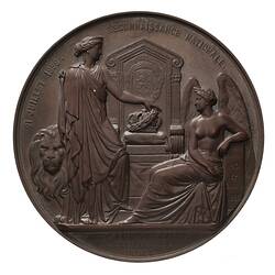 Medal - 25th Anniversary of Belgium, Leopold I, Belgium, 1856
