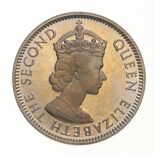 Proof Coin - 25 Cents, British Honduras (Belize), 1955