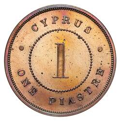 Proof Coin - 1 Piastre, Cyprus, 1879