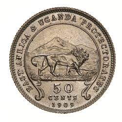 Coin - 50 Cents, British East Africa, 1909