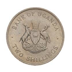 Coin - 2 Shillings, Uganda, 1966