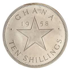 Proof Coin - 10 Shillings, Ghana, 1958
