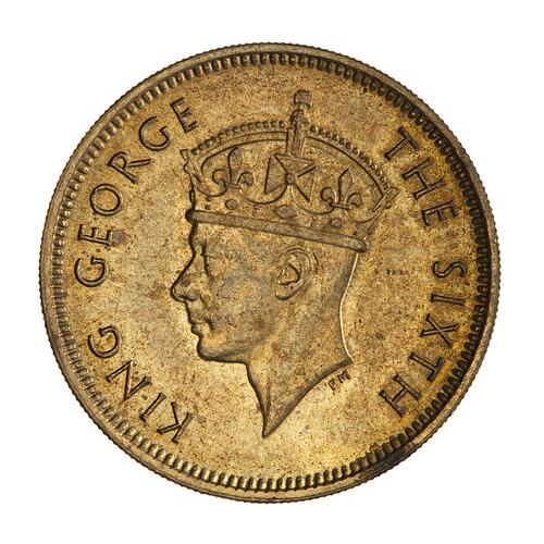 Coin - 10 Cents, Hong Kong, 1948