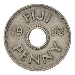 Coin - 1 Penny, Fiji, 1952