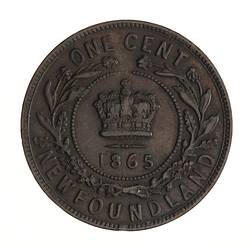 Coin - 1 Cent, Newfoundland, 1865