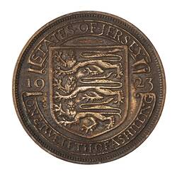 Coin - 1/12 Shilling, Jersey, Channel Islands, 1923