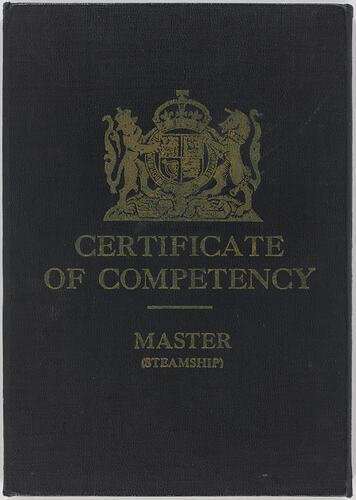 Certificate of Competency - Issued to Martin Spencer-Hogbin, Ministry of Transport