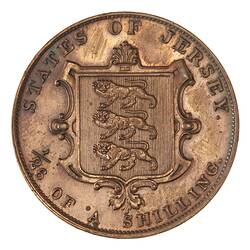 Coin - 1/26 Shilling, Jersey, Channel Islands, 1841