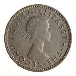 Coin - 6 Pence, New Zealand, 1954