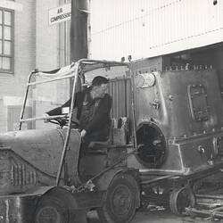 Photograph - Massey Ferguson, Moving a Compressor, Sunshine, Victoria, circa 1968