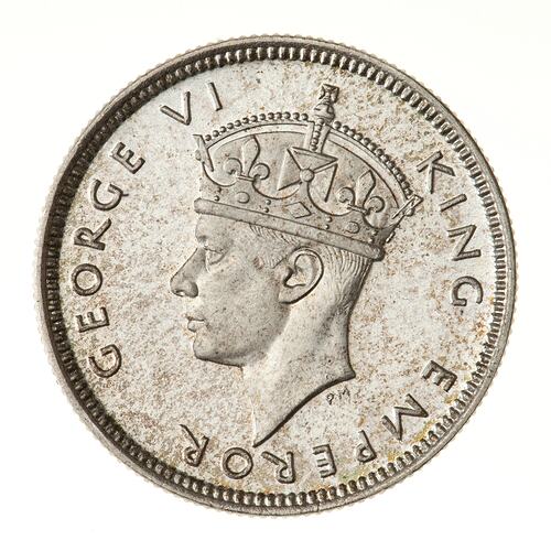 Proof Coin - 25 Cents, Seychelles, 1939