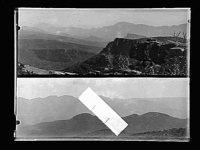 Glass Negative Vistas of The Grampians, by A.J. Campbell, The