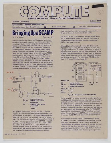 Newsletter - COMPUTE, Vol 3 No 9, Oct 1977