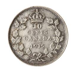 Coin - 10 Cents, Canada, 1919