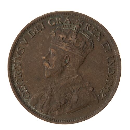Coin - 1 Cent, Canada, 1918
