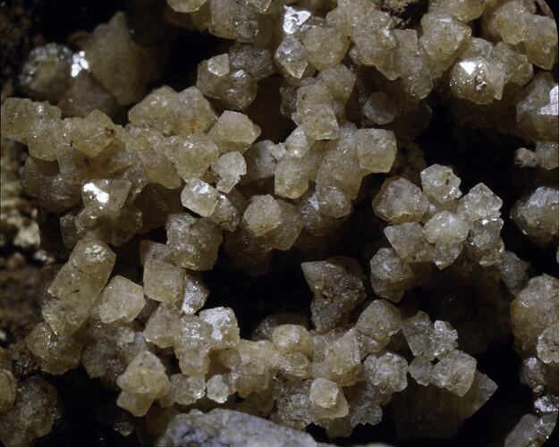 Cluster of small crystals.