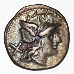 Coin - Denarius, Ancient Roman Republic, 169-158 BC